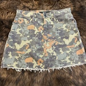 Hudson Camouflage Mini Skirt